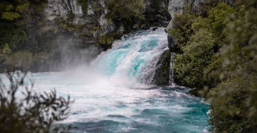 Huka Falls, belle cascade de Nouvelle-Zélande