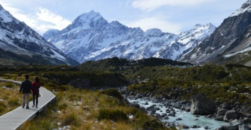 A la conquête du glacier de Mont Cook